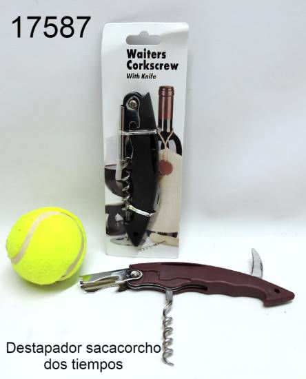 Imagen de DESTAPADOR SACACORCHO DOS TIEMPOS 1.25